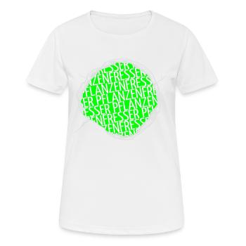biologisch geburtstag tierrechte humor veggie - Frauen T-Shirt atmungsaktiv - Weiß - Vorne - AI Model Female 172 dark (172cm)