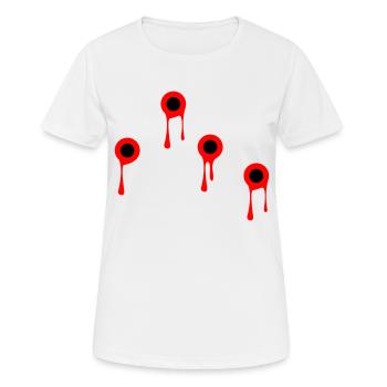 Coups - T-shirt respirant Femme - blanc - Devant - AI Model Female 172 dark (172cm)