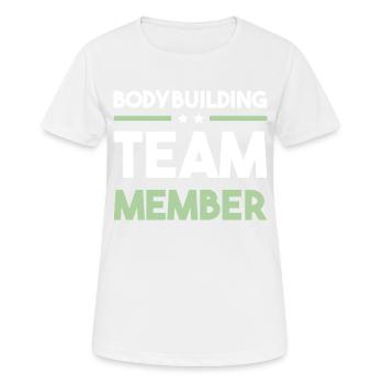 Bodybuilding Team - Women's Breathable T-Shirt - white - Front - AI Model Female 172 dark (172cm)