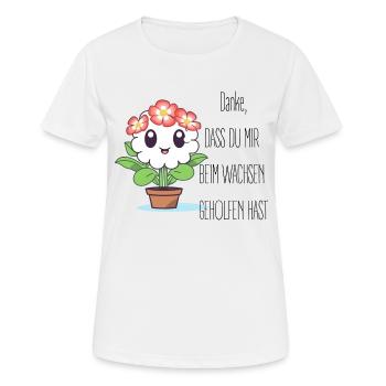 Merci de m’aider à grandir. - T-shirt respirant Femme - blanc - Devant - AI Model Female 172 dark (172cm)