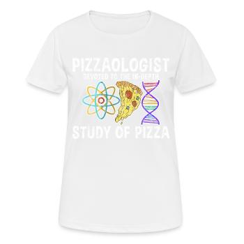 Pizzaologist, To The In-Depth Study Of Pizza 3 - Women's Breathable T-Shirt - white - Front - AI Model Female 172 dark (172cm)