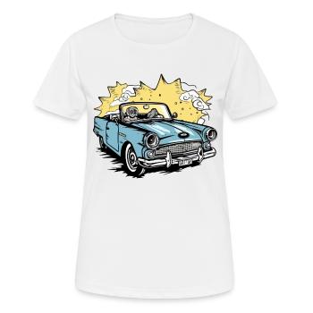 Blue convertible - Women's Breathable T-Shirt - white - Front - AI Model Female 172 dark (172cm)