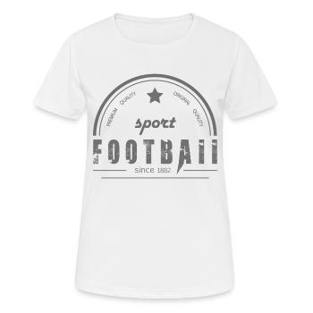 Ballsport - Frauen T-Shirt atmungsaktiv - Weiß - Vorne - AI Model Female 172 dark (172cm)