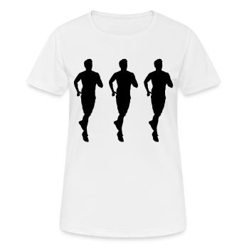 Jogging 3 - T-shirt respirant Femme - blanc - Devant - AI Model Female 172 dark (172cm)
