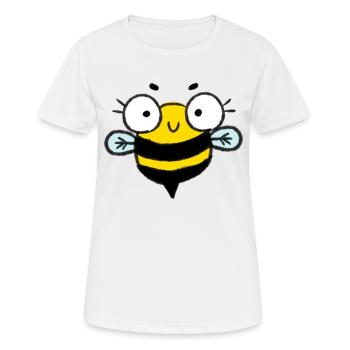 Mignon abeille fille basique - T-shirt respirant Femme - blanc - Devant - AI Model Female 172 dark (172cm)