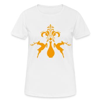 Automne doré - T-shirt respirant Femme - blanc - Devant - AI Model Female 172 dark (172cm)