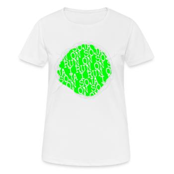 vegan meal veganism present joke gift idea - Frauen T-Shirt atmungsaktiv - Weiß - Vorne - AI Model Female 172 dark (172cm)