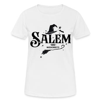 Salem Massachusetts - Women's Breathable T-Shirt - white - Front - AI Model Female 172 dark (172cm)