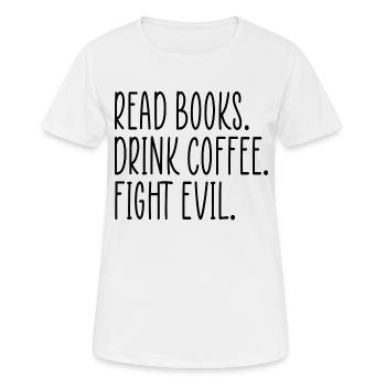 Livre Apprendre à lire des livres Cool Dicton - T-shirt respirant Femme - blanc - Devant - AI Model Female 172 dark (172cm)