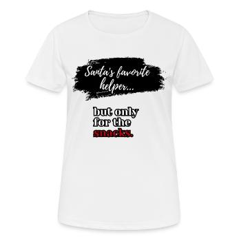 Santa's favorite helper... - Women's Breathable T-Shirt - white - Front - AI Model Female 172 dark (172cm)