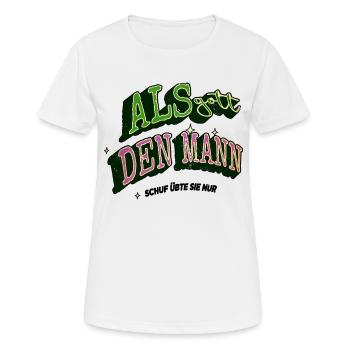 womancontest mädchen ansage frauenrechte - Frauen T-Shirt atmungsaktiv - Weiß - Vorne - AI Model Female 172 dark (172cm)