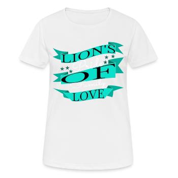 awesome quality time lion pride dynamics - Frauen T-Shirt atmungsaktiv - Weiß - Vorne - AI Model Female 172 dark (172cm)
