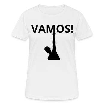 Vamos - Women's Breathable T-Shirt - white - Front - AI Model Female 172 dark (172cm)