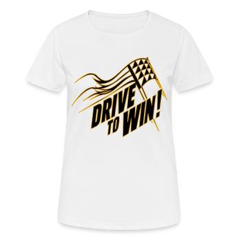 VOLONTÉ DE GAGNER - T-shirt respirant Femme - blanc - Devant - AI Model Female 172 dark (172cm)