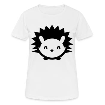 Igel - Frauen T-Shirt atmungsaktiv - Weiß - Vorne - AI Model Female 172 dark (172cm)