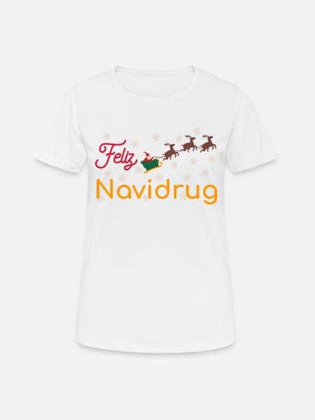 Apotheke Weihnachten Feliz Navidrug - Frauen T-Shirt atmungsaktiv - Weiß
