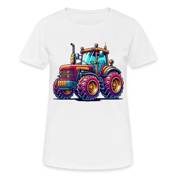 Tractor - Women's Breathable T-Shirt - white - Front - AI Model Female 172 dark (172cm)
