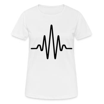 Pulse, heartbeat - Women's Breathable T-Shirt - white - Front - AI Model Female 172 dark (172cm)