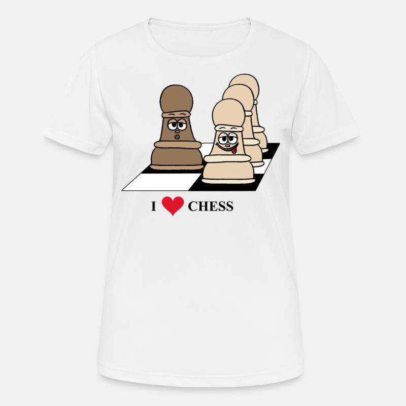 Chess, pawn, chess - Women's Breathable T-Shirt - white