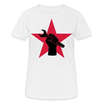 Garage - Automechaniker - Frauen T-Shirt atmungsaktiv - Weiß - Vorne - AI Model Female 172 dark (172cm)