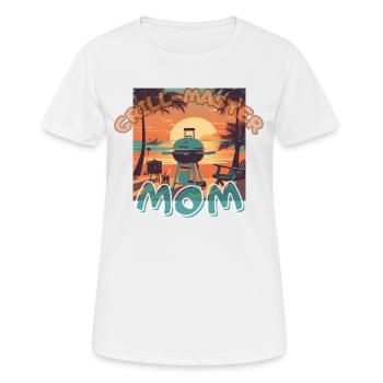 Grillen Mom Mutter Mama Sommer Strand - Frauen T-Shirt atmungsaktiv - Weiß - Vorne - AI Model Female 172 dark (172cm)