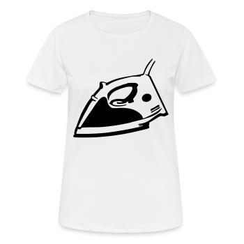 Iron - Women's Breathable T-Shirt - white - Front - AI Model Female 172 dark (172cm)