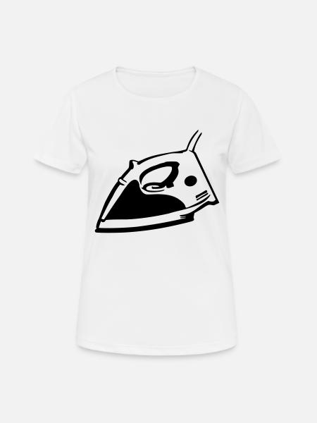 Fer à repasser - T-shirt respirant Femme - blanc