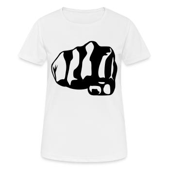 Fist - T-shirt respirant Femme - blanc - Devant - AI Model Female 172 dark (172cm)