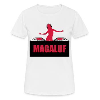 DJ Girl Sexy Magaluf Mallorca - T-shirt respirant Femme - blanc - Devant - AI Model Female 172 dark (172cm)