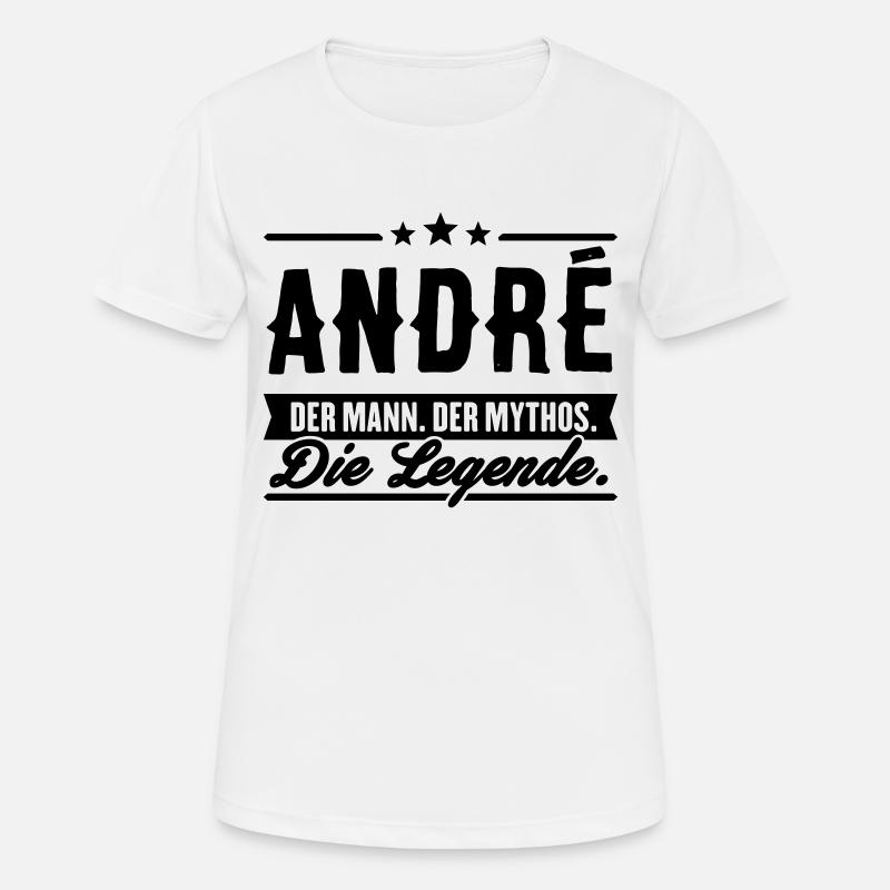 Man Myth Legend André - Women's Breathable T-Shirt - white
