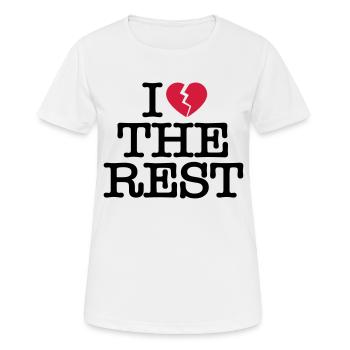 I hate the rest - Frauen T-Shirt atmungsaktiv - Weiß - Vorne - AI Model Female 172 dark (172cm)