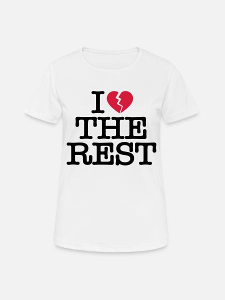 I hate the rest - Women's Breathable T-Shirt - white