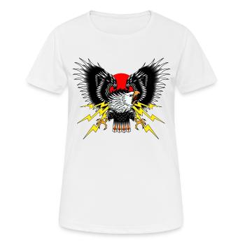 Adler Old School - Frauen T-Shirt atmungsaktiv - Weiß - Vorne - AI Model Female 172 dark (172cm)