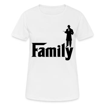 family - Women's Breathable T-Shirt - white - Front - AI Model Female 172 dark (172cm)