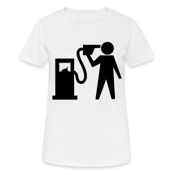 Suicide (petrol) - Women's Breathable T-Shirt - white - Front - AI Model Female 172 dark (172cm)