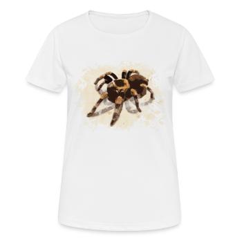 Tarentule araignée - T-shirt respirant Femme - blanc - Devant - AI Model Female 172 dark (172cm)