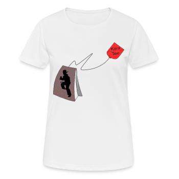 KaraTee. karaté - T-shirt respirant Femme - blanc - Devant - AI Model Female 172 dark (172cm)