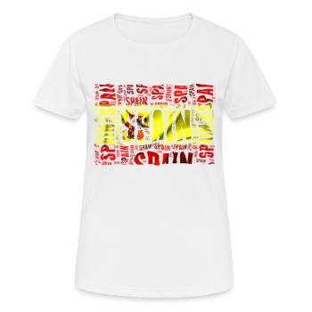 Spanien - Frauen T-Shirt atmungsaktiv - Weiß - Vorne - AI Model Female 172 dark (172cm)