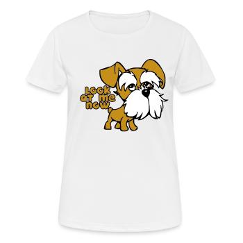 Beachte Mich - Frauen T-Shirt atmungsaktiv - Weiß - Vorne - AI Model Female 172 dark (172cm)