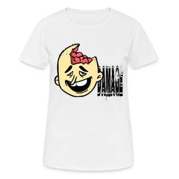 Dumm behindert Idiot - Frauen T-Shirt atmungsaktiv - Weiß - Vorne - AI Model Female 172 dark (172cm)