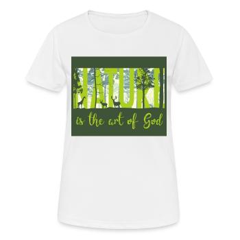 Nature - nature - T-shirt respirant Femme - blanc - Devant - AI Model Female 172 dark (172cm)