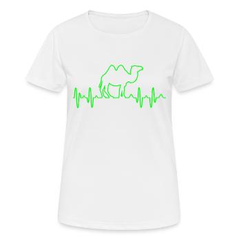 chameau - T-shirt respirant Femme - blanc - Devant - AI Model Female 172 dark (172cm)