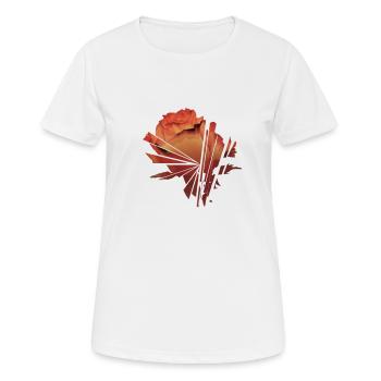 Rose brisée - T-shirt respirant Femme - blanc - Devant - AI Model Female 172 dark (172cm)