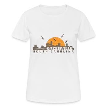 Greenville en Caroline du Sud - T-shirt respirant Femme - blanc - Devant - AI Model Female 172 dark (172cm)