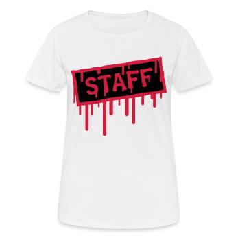 Staff Stamp - T-shirt respirant Femme - blanc - Devant - AI Model Female 172 dark (172cm)