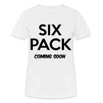 Six Pack - T-shirt respirant Femme - blanc - Devant - AI Model Female 172 dark (172cm)