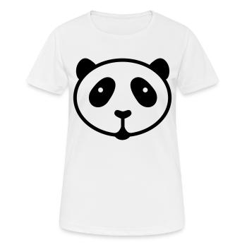 panda - Frauen T-Shirt atmungsaktiv - Weiß - Vorne - AI Model Female 172 dark (172cm)