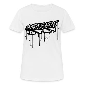 graffiti drop stamp color spray spray joy - Women's Breathable T-Shirt - white - Front - AI Model Female 172 dark (172cm)