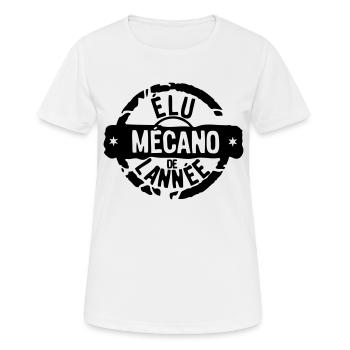 mecano elu annee tampon meilleurs - T-shirt respirant Femme - blanc - Devant - AI Model Female 172 dark (172cm)