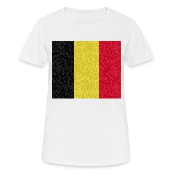 Belgium - Women's Breathable T-Shirt - white - Front - AI Model Female 172 dark (172cm)